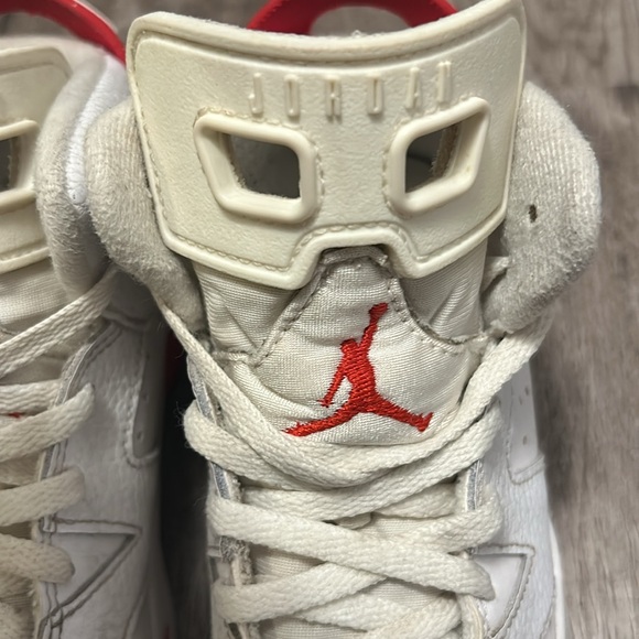 Air Jordan Retro 6 kids white/university red size 13c - Picture 9 of 9